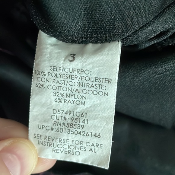 Black Floral Flare Mini Dress - Picture 5 of 8